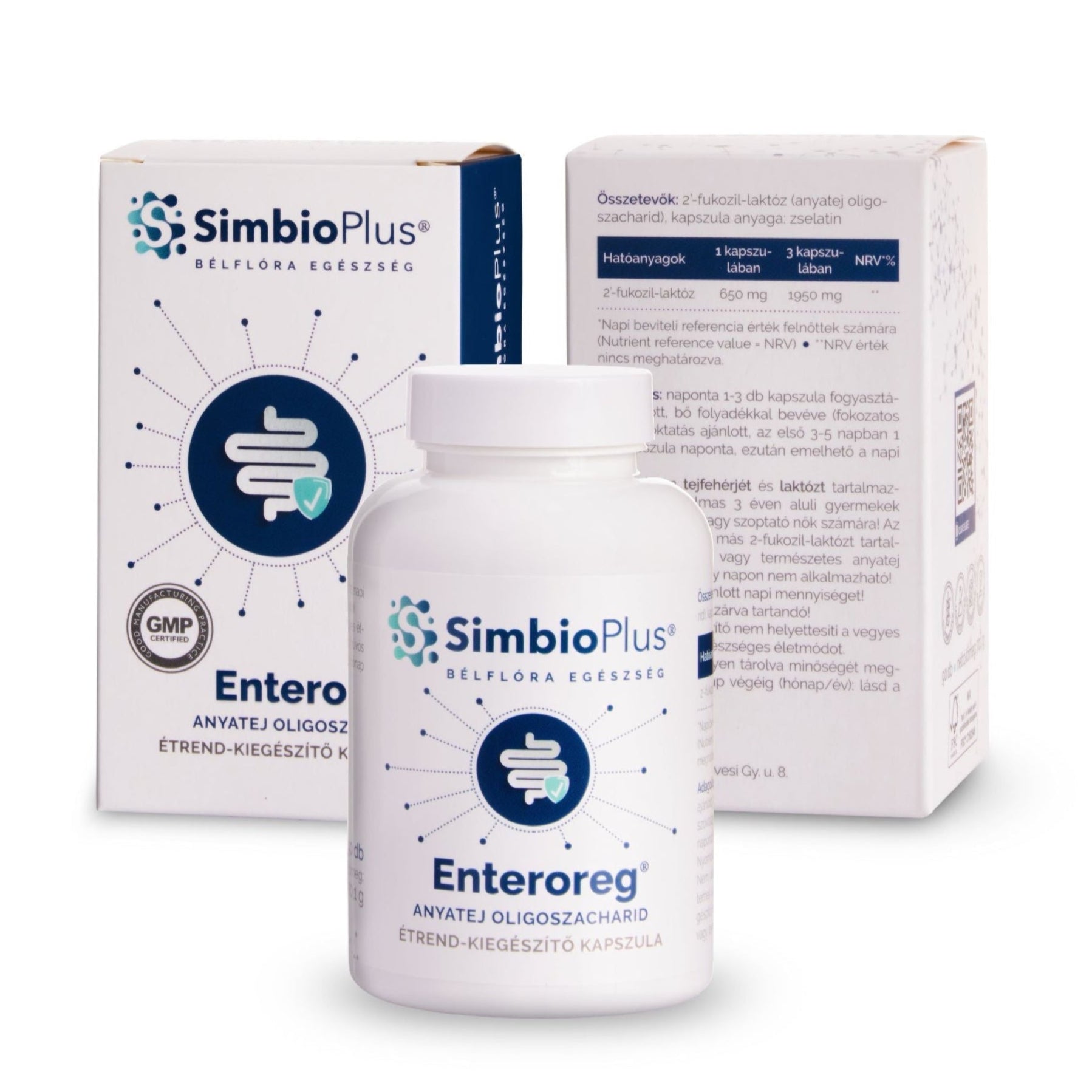 Enteroreg® kapszulás kiszerelés - SimbioPlus - egészséges bélflóra - Enteroreg® - anyatej oligoszacharid